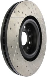 StopTech 09 VW Passat CC / 06-09 Passat Slotted & Drilled Right Front Rotor thumbnail 1