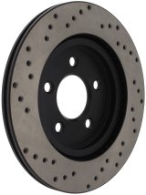 StopTech 05-10 Ford Mustang V6/4.0L / GT V8/4.6L Cross Drilled Left Rear Rotor thumbnail 1