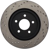 StopTech 05-10 Ford Mustang V6/4.0L / GT V8/4.6L Cross Drilled Left Rear Rotor thumbnail 2