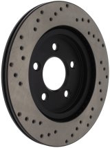 StopTech 05-10 Ford Mustang V6/4.0L / GT V8/4.6L Cross Drilled Left Rear Rotor thumbnail 6