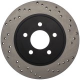StopTech 05-10 Ford Mustang V6/4.0L / GT V8/4.6L Cross Drilled Left Rear Rotor thumbnail 8