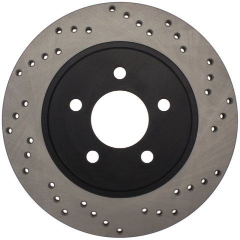 StopTech 05-10 Ford Mustang V6/4.0L / GT V8/4.6L Cross Drilled Right Rear Rotor thumbnail 2