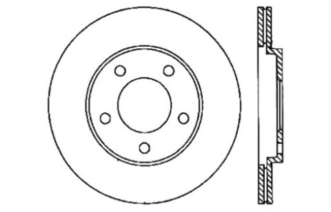 StopTech 05-10 Ford Mustang V6/4.0L / GT V8/4.6L Cross Drilled Right Rear Rotor thumbnail 4