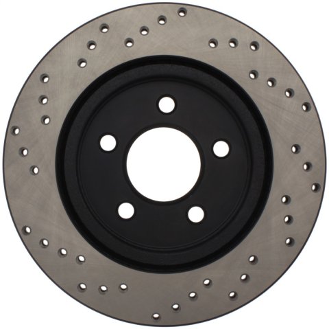 StopTech 05-10 Ford Mustang V6/4.0L / GT V8/4.6L Cross Drilled Right Rear Rotor thumbnail 8