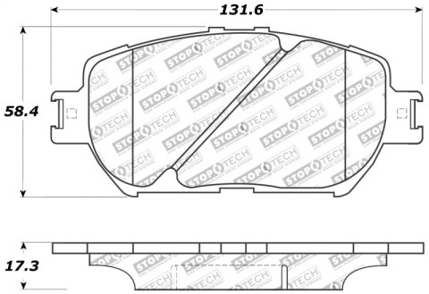 StopTech Performance 06 Lexus GS / 09-10 IS Front Brake Pads thumbnail 2