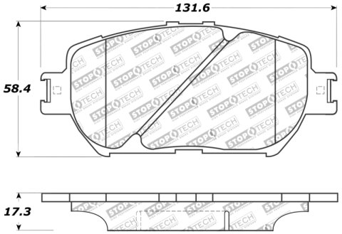 StopTech Performance 06 Lexus GS / 09-10 IS Front Brake Pads thumbnail 4