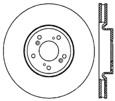 StopTech 04-08 Acura TL/TL-S Brembo Drilled Right Front Rotor thumbnail 2