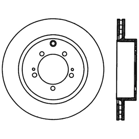 Stoptech 03-06 Evo 8 & 9 Rear Premium High Carbon CRYO-STOP Rotor thumbnail 7