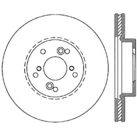 Stoptech 04-10 Acura TSX / 01-03 CL / 01-06 MDX / 05-10 Accord SEDAN Front Performance CRYO Rotor thumbnail 6