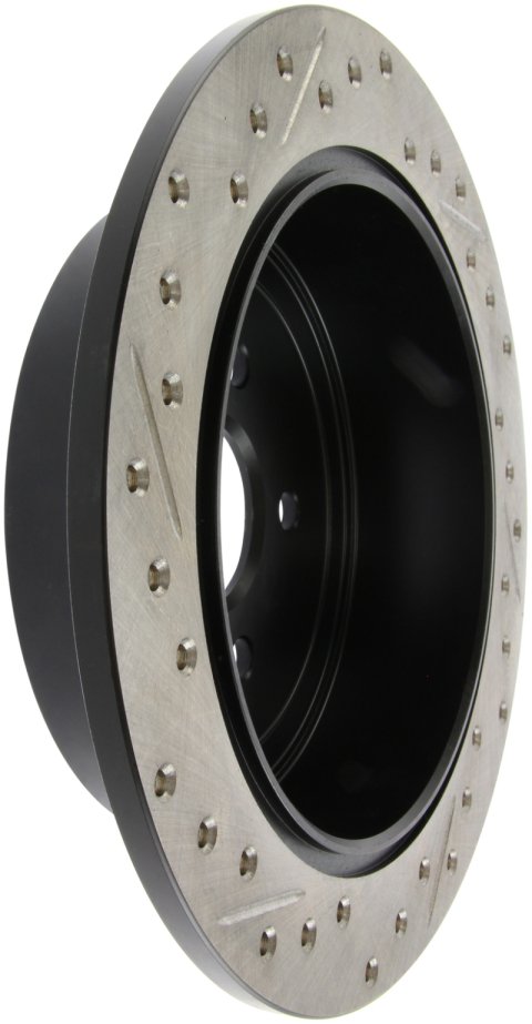 StopTech 08-10 Impreza WRX (Exc STi)/08-10 Impreza Coupe/Sedan Slotted & Drilled Left Rear Rotor thumbnail 1