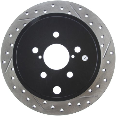 StopTech 08-10 Impreza WRX (Exc STi)/08-10 Impreza Coupe/Sedan Slotted & Drilled Left Rear Rotor thumbnail 2
