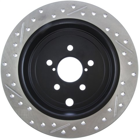 StopTech 08-10 Impreza WRX (Exc STi)/08-10 Impreza Coupe/Sedan Slotted & Drilled Left Rear Rotor thumbnail 8