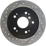 StopTech 09-10 Acura TSX / 08-10 Honda Accord Coupe/05-10 Sedan Right Rear Slotted & Drilled Rotor thumbnail 2