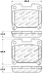 StopTech Performance 5/93-98 Toyota Supra Turbo Rear Brake Pads thumbnail 4
