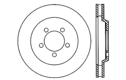 StopTech Power Slot 05-10 Mustang GT V8-4.6L Front Right Drilled Rotor thumbnail 9