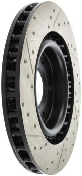 StopTech Power Slot 05-07 Cadillac XLR / 06-09 Chevy Corvette Front Left Drilled & Slotted Rotors thumbnail 5