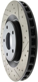 StopTech Power Slot 05-07 Cadillac XLR / 06-09 Chevy Corvette Front Left Drilled & Slotted Rotors thumbnail 6