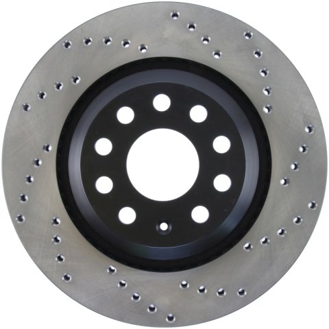 StopTech 09-13 VW CC 3.6L VR6 / 08-09 & 12 Golf R/Golf R32 Drilled Left Rear Rotor thumbnail 1