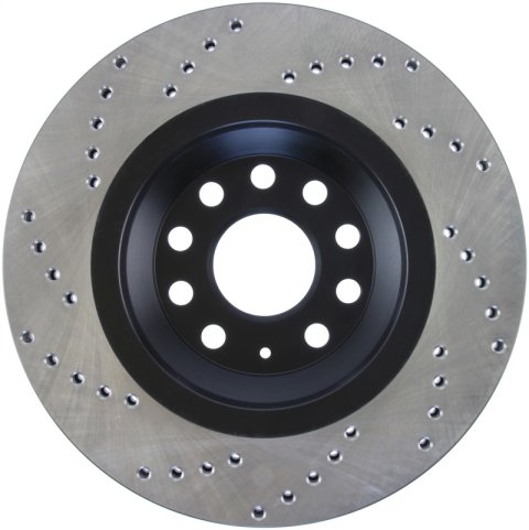 StopTech 09-13 VW CC 3.6L VR6 / 08-09 & 12 Golf R/Golf R32 Drilled Left Rear Rotor thumbnail 6