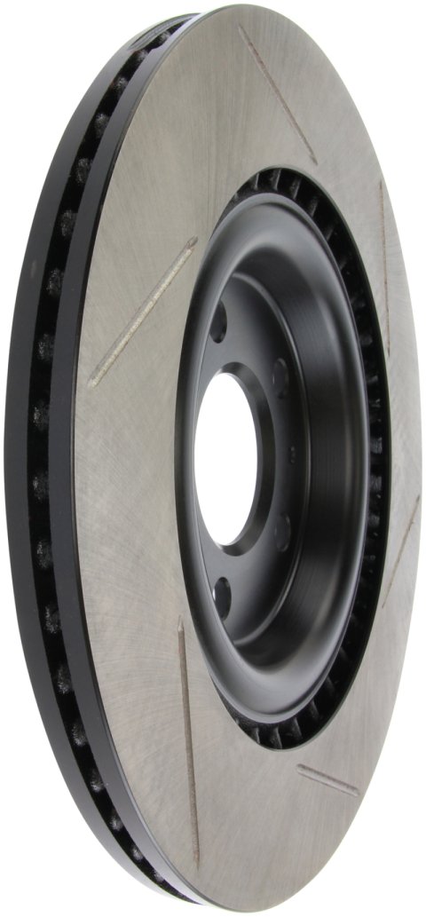 StopTech Power Slot 12-13 Audi A6 Quattro/11-12 A7 Quattro / 10-13 S4 Rear Right Slotted Rotor thumbnail 1