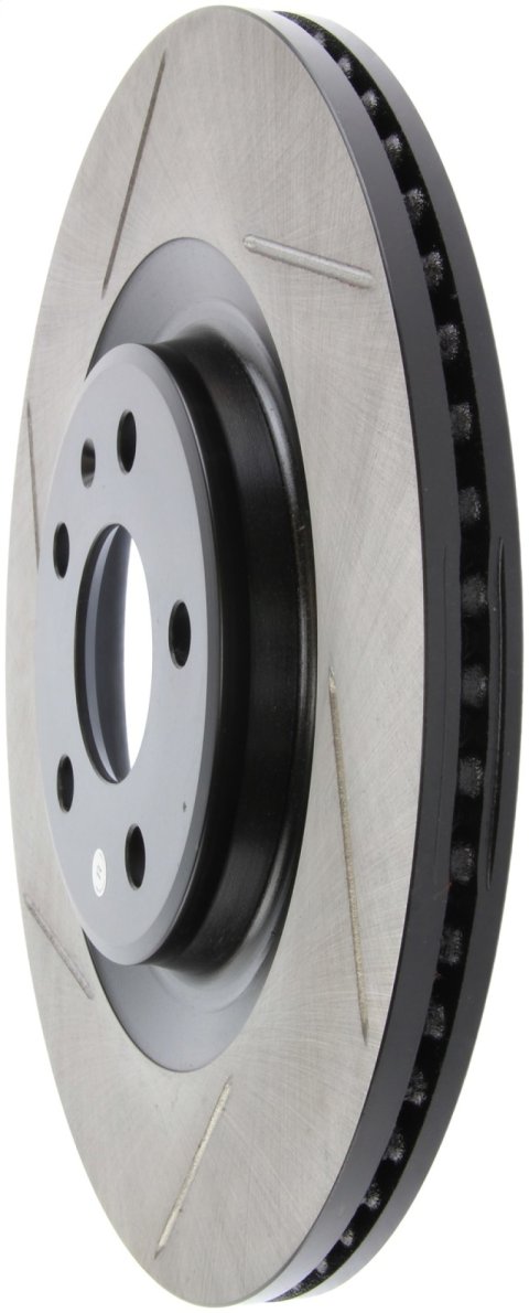 StopTech Power Slot 12-13 Audi A6 Quattro/11-12 A7 Quattro / 10-13 S4 Rear Right Slotted Rotor thumbnail 4