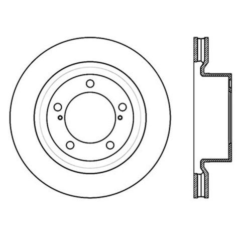 StopTech 07-09 Toyota Tundra / 08-09 Toyota Sequoia Front Left Slotted & Drilled Rotor thumbnail 8