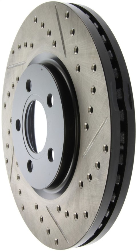 StopTech 03-09 Chrysler PT Cruiser Tur / 03-05 Dodge Neon SRT-4 Front Left Slotted & Drilled Rotor thumbnail 5