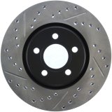 StopTech 03-09 Chrysler PT Cruiser Tur / 03-05 Dodge Neon SRT-4 Front Right Slotted & Drilled Rotor thumbnail 1
