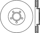 StopTech 03-09 Chrysler PT Cruiser Tur / 03-05 Dodge Neon SRT-4 Front Right Slotted & Drilled Rotor thumbnail 2