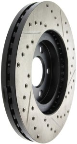 StopTech 03-09 Chrysler PT Cruiser Tur / 03-05 Dodge Neon SRT-4 Front Right Slotted & Drilled Rotor thumbnail 4