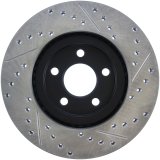 StopTech 03-09 Chrysler PT Cruiser Tur / 03-05 Dodge Neon SRT-4 Front Right Slotted & Drilled Rotor thumbnail 6