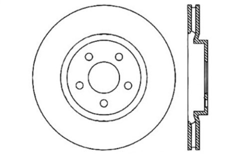 StopTech 05-09 Chrysler 300 (5.7L V8 exc SRT-8) Front Right Slotted & Drilled Rotor thumbnail 3