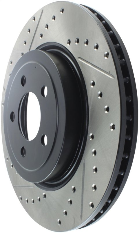 StopTech 05-09 Chrysler 300 (5.7L V8 exc SRT-8) Front Right Slotted & Drilled Rotor thumbnail 6