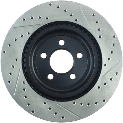 StopTech 05-09 Chrysler 300 (5.7L V8 exc SRT-8) Front Right Slotted & Drilled Rotor thumbnail 7
