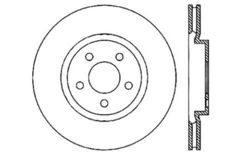 StopTech 05-09 Chrysler 300 (5.7L V8 exc SRT-8) Front Right Slotted & Drilled Rotor thumbnail 9