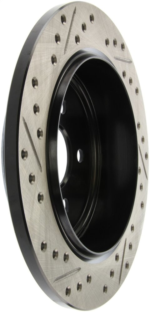 StopTech 03-09 Chrysler PT Cruiser Tur / 03-05 Dodge Neon SRT-4 Rear Left Slotted & Drilled Rotor thumbnail 5