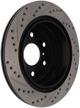 StopTech 05-10 GMC Sierra (w/ Rear Drum) / 07-09 GMC Yukon Rear Right Slotted & Drilled Rotor thumbnail 1
