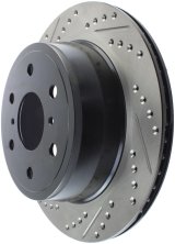 StopTech 05-10 GMC Sierra (w/ Rear Drum) / 07-09 GMC Yukon Rear Right Slotted & Drilled Rotor thumbnail 7