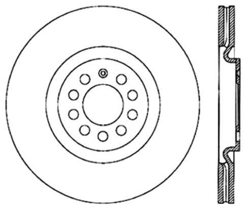 StopTech Slotted & Drilled Sport Brake Rotor thumbnail 2