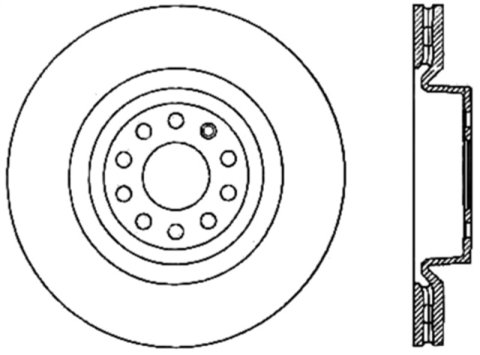 StopTech Slotted & Drilled Sport Brake Rotor thumbnail 1