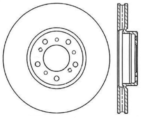 StopTech Slotted & Drilled Sport Brake Rotor thumbnail 2