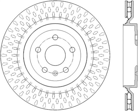 StopTech Slotted & Drilled Sport Brake Rotor thumbnail 2