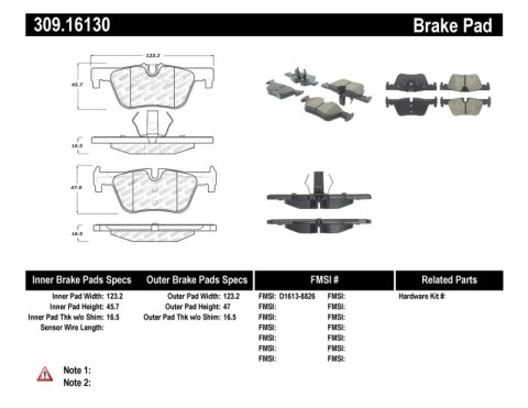 StopTech Performance Brake Pads thumbnail 1