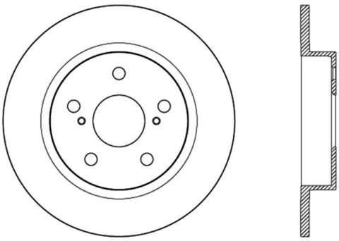 StopTech 11-13 Scion tC Rear Slotted Left Sport Brake Rotor