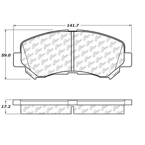 Centric C-TEK 08-15 Nissan Rogue Ceramic Front Brake Pads w/Shims thumbnail 1