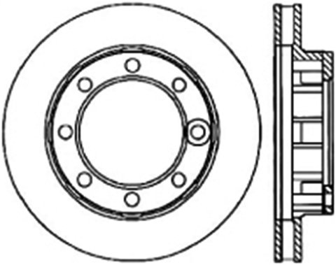 StopTech 71-86 Chevrolet K20 Suburban Cryo Slotted Front Left Sport Brake Rotor thumbnail 2