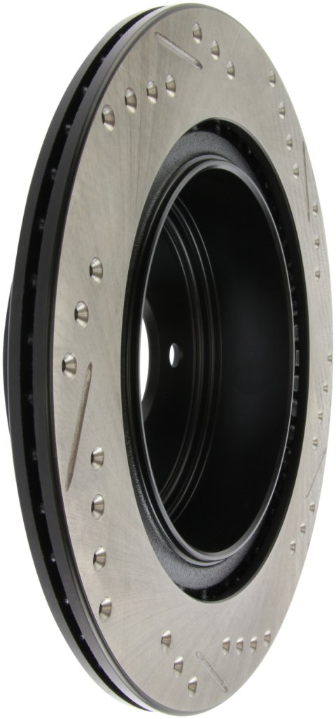 StopTech 06-07 350Z / 05-07 G35 / 06-07 G35X SportStop Slotted & Drilled Rear Right Rotor thumbnail 1