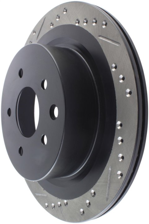StopTech 06-07 350Z / 05-07 G35 / 06-07 G35X SportStop Slotted & Drilled Rear Right Rotor thumbnail 7