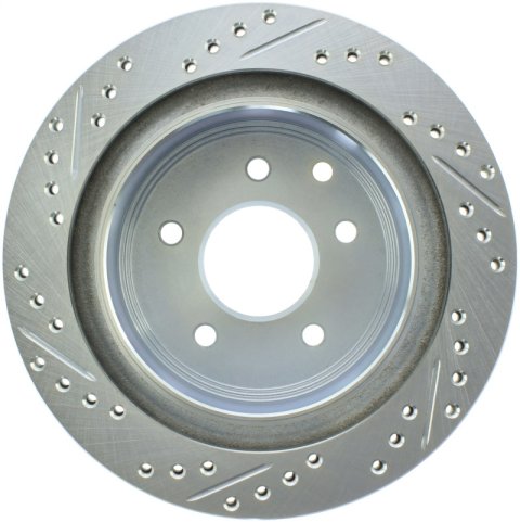 StopTech Select Sport Nissan Slotted and Drilled Left Rear Rotor thumbnail 5