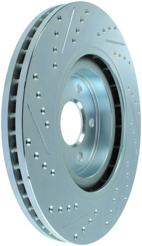 StopTech Select Sport Nissan Slotted and Drilled Front Left Rotor thumbnail 3